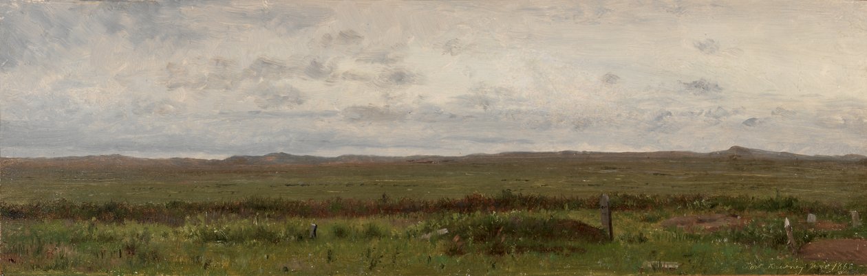 Tombes de voyageurs, Fort Kearny, Nebraska - Thomas Worthington Whittredge