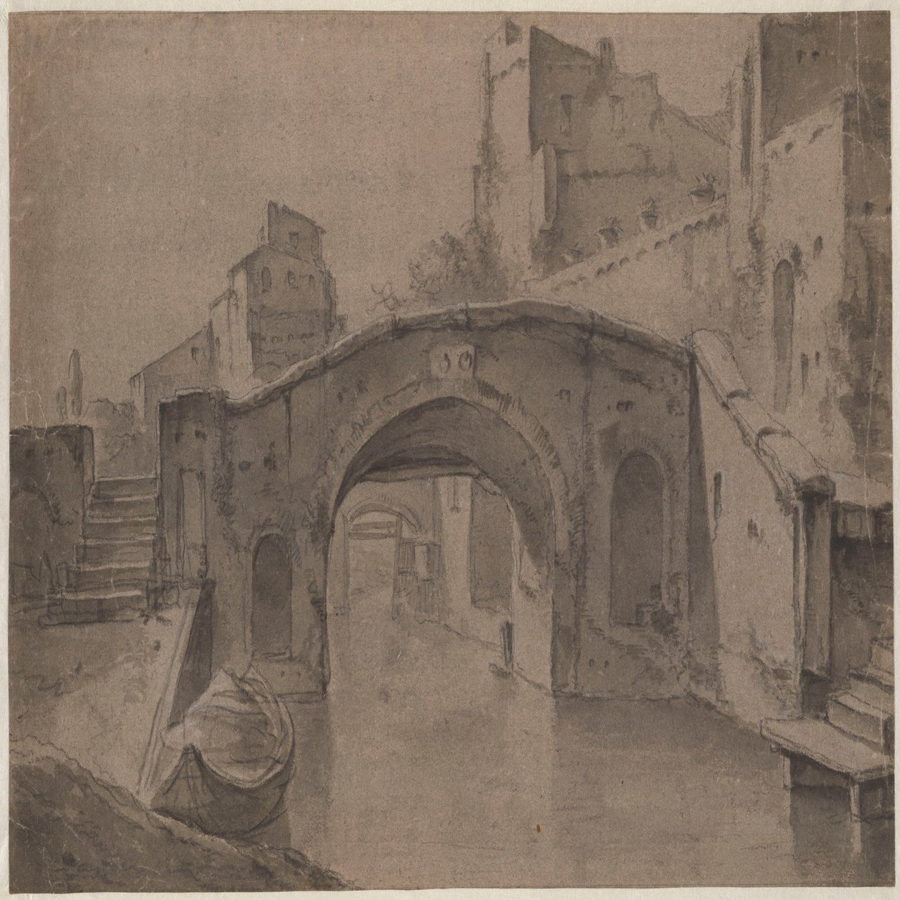 Pont sur un canal - Thomas Wyck