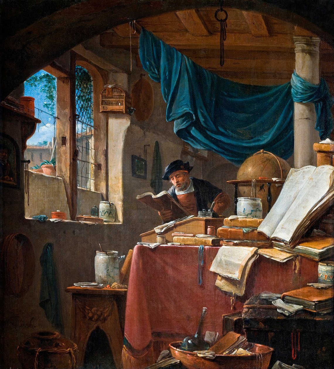 Un savant dans son bureau - Thomas Wyck