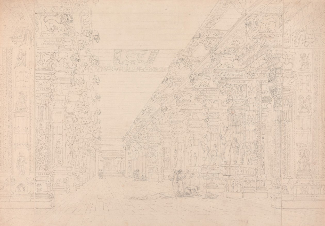 Tremal Naigs Choultry, Madura, juillet 1792 - Thomas und William Daniell