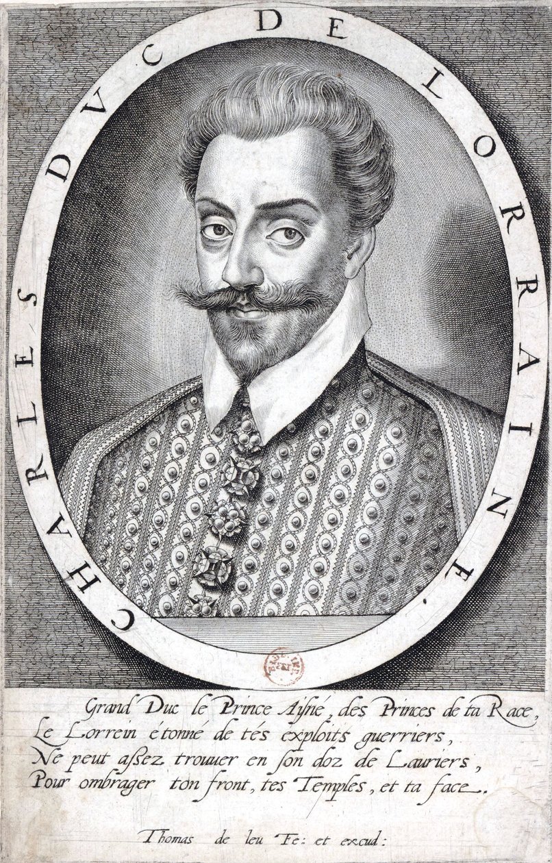 Portrait de Charles III, duc de Lorraine par Thomas de Leu - Gallica (ajusté) - Thomas de Leu