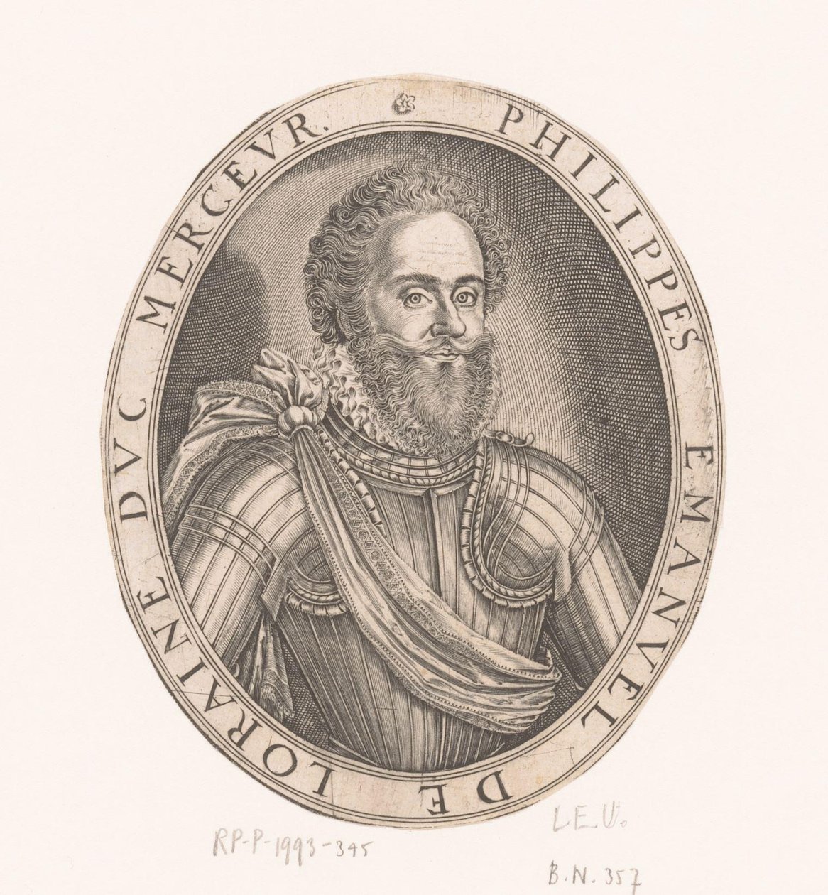 Portrait de Philippe-Emmanuel de Lorraine, duc de Mercoeur - Thomas de Leu