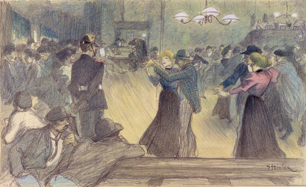 Bal dans une banlieue parisienne, vers 1892 - Théophile Alexandre Steinlen