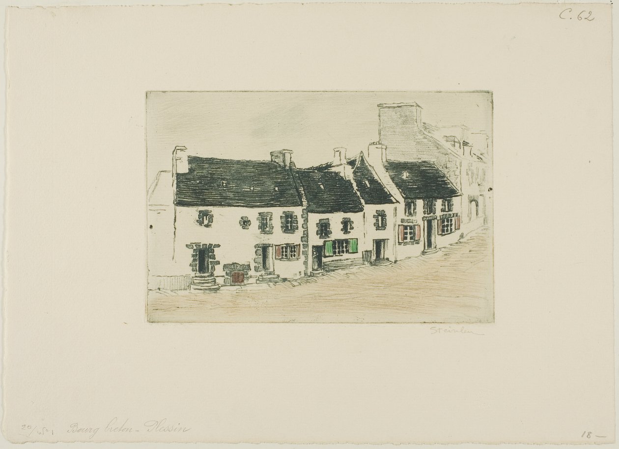 Marché breton, Plestin - Théophile Alexandre Pierre Steinlen