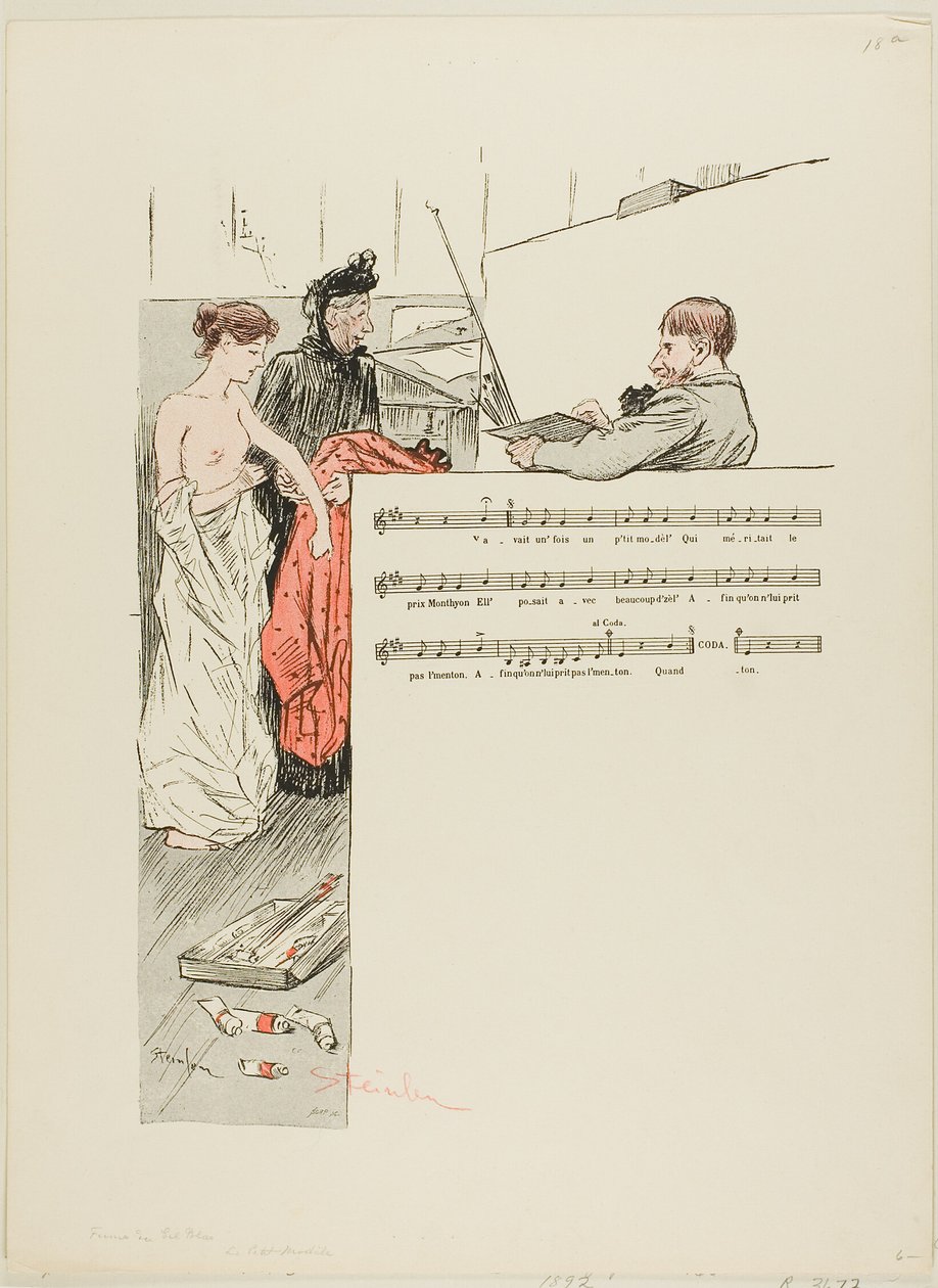 Le petit modèle - Théophile Alexandre Pierre Steinlen