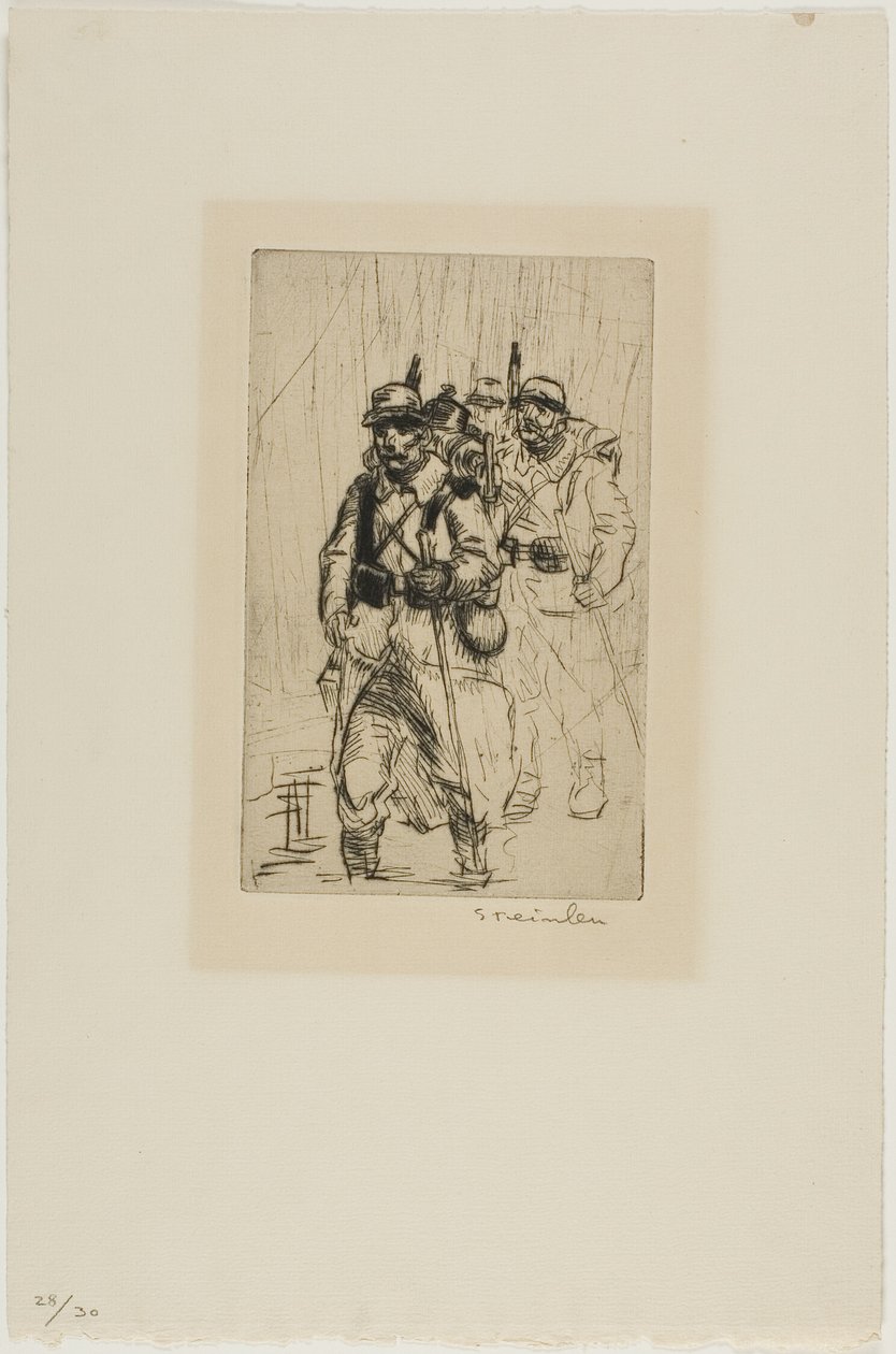 Trois soldats en marche - Théophile Alexandre Pierre Steinlen