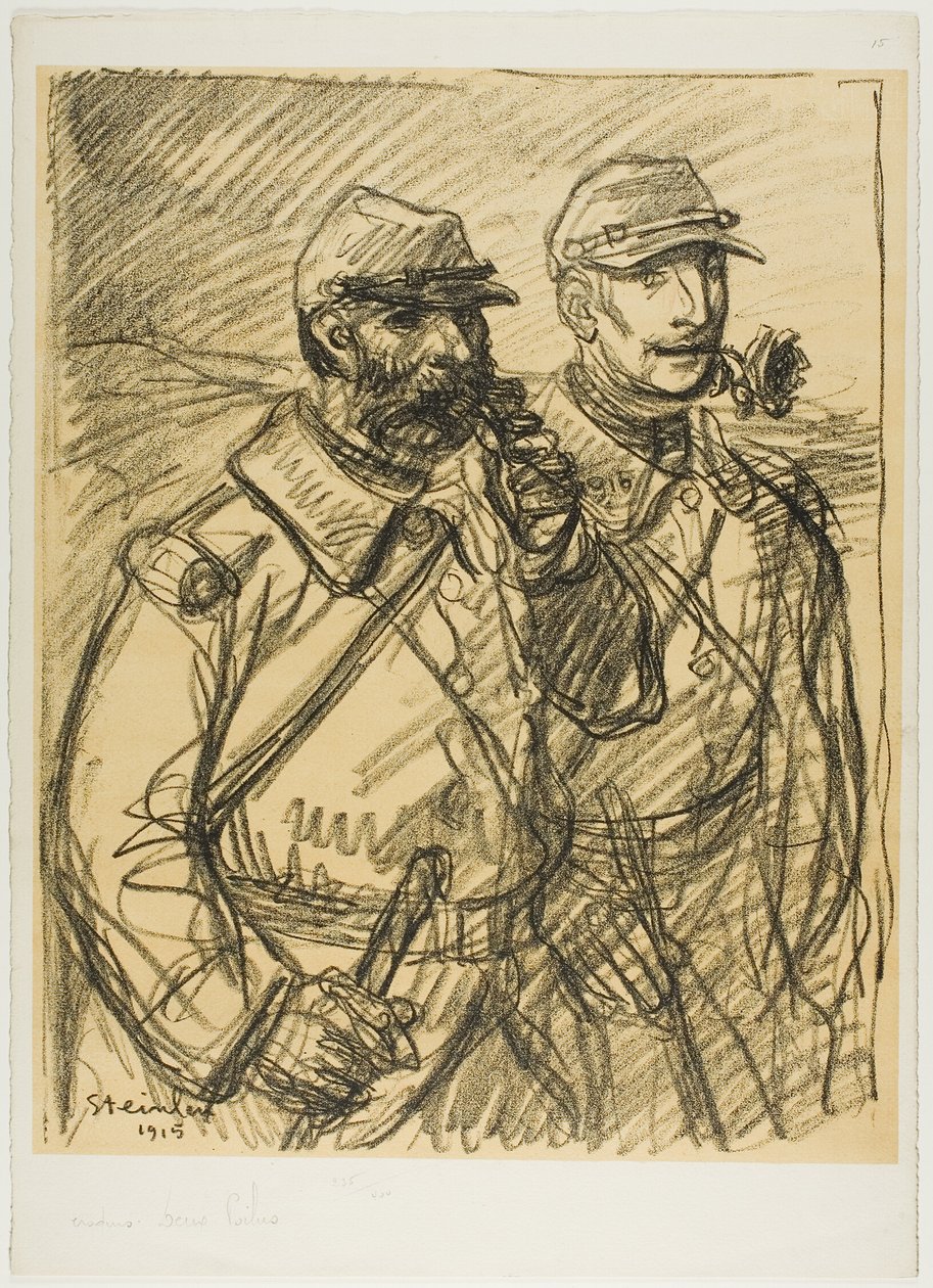 Deux soldats - Théophile Alexandre Pierre Steinlen