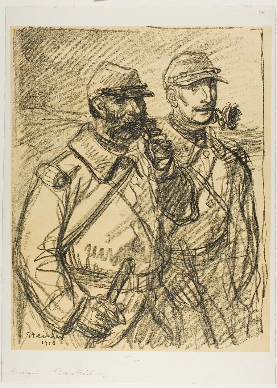 Deux soldats - Théophile Alexandre Pierre Steinlen