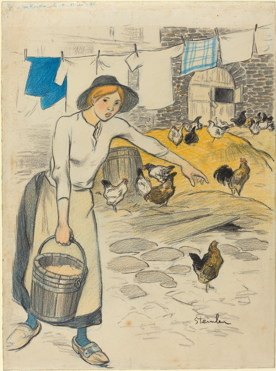 Fille de ferme - Théophile Alexandre Steinlen