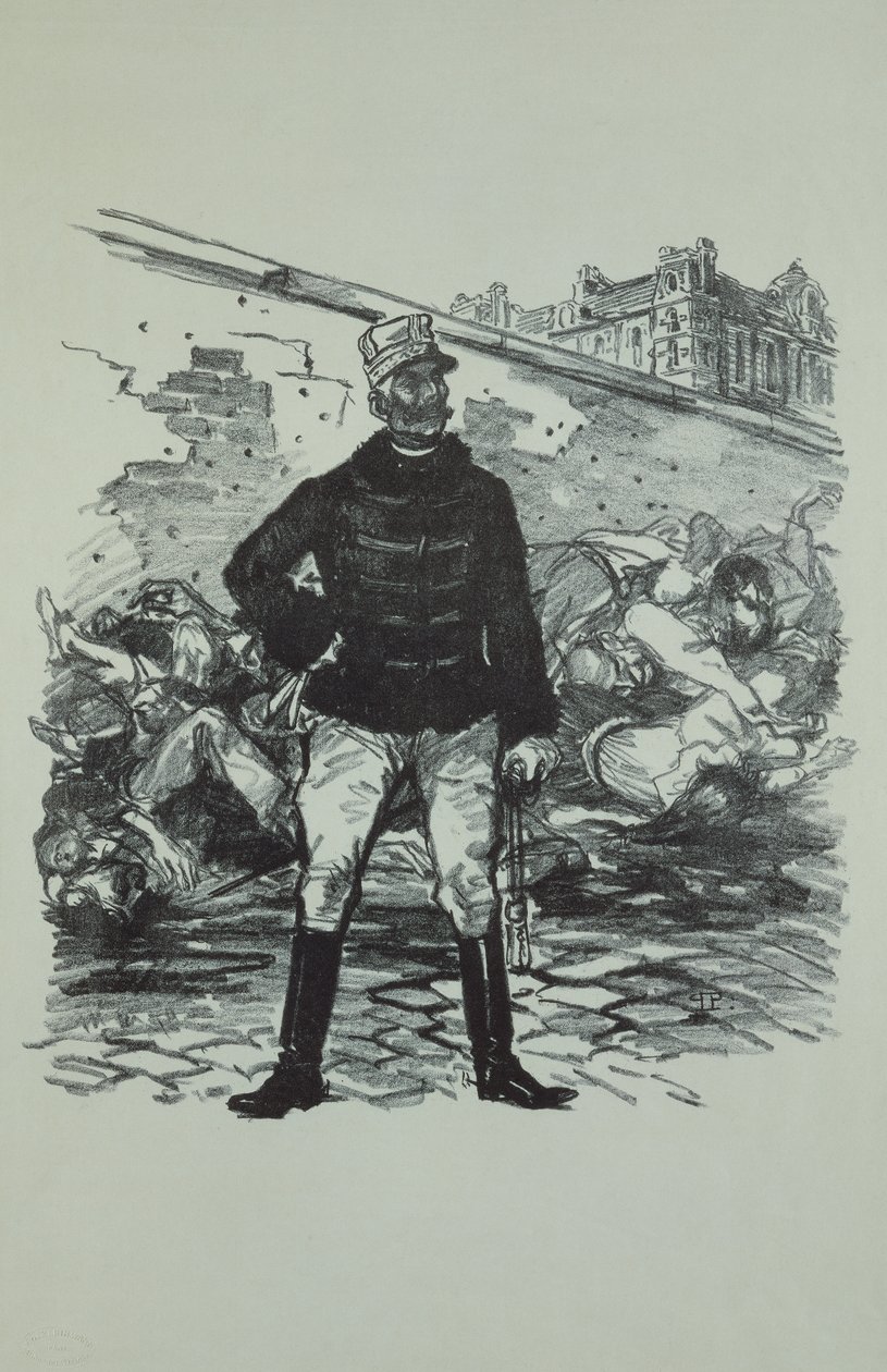 Général Gaston Auguste (1830-1909) Marquis de Gallifet, dans toute sa gloire - Théophile Alexandre Steinlen