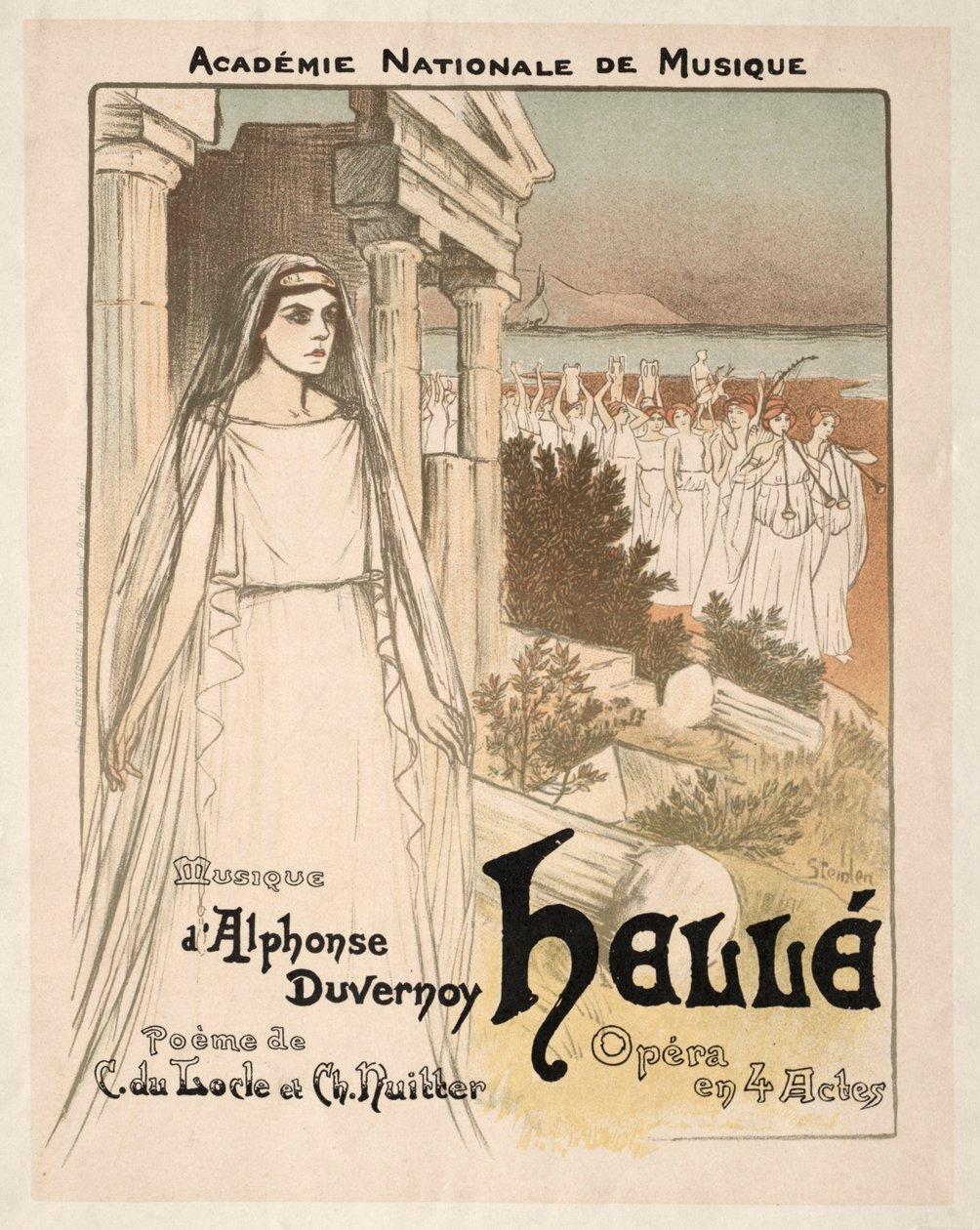 Hellé - Opéra en 4 actes, 1896 - Théophile Alexandre Steinlen