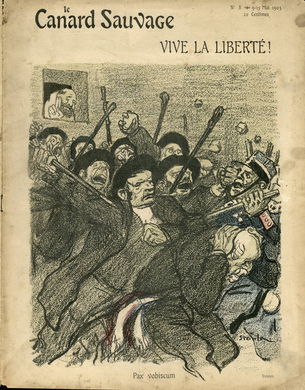 Illustration de Steinlen (1859-1923) pour la couverture de The Wild Duck - Théophile Alexandre Steinlen