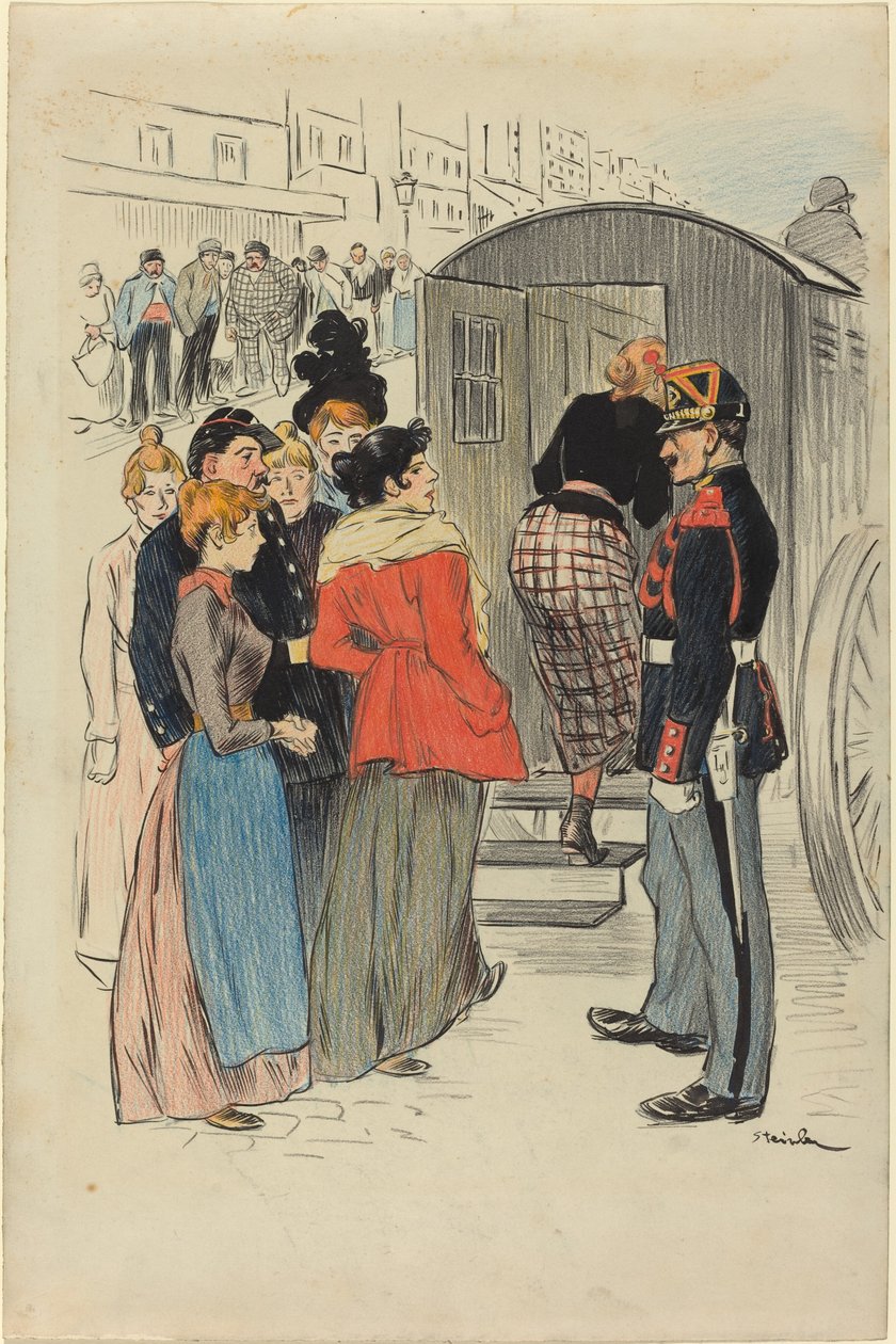 La Rafle, 1893 - Théophile Alexandre Steinlen