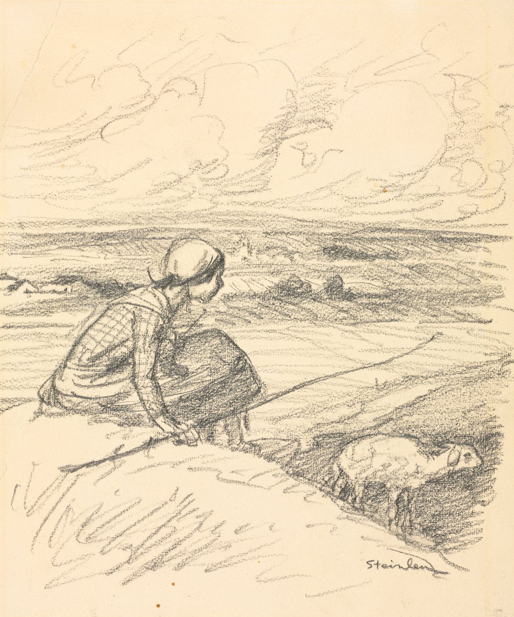 La Bergère, quatrième quart du 19e siècle ou premier quart du 20e siècle - Théophile Alexandre Steinlen