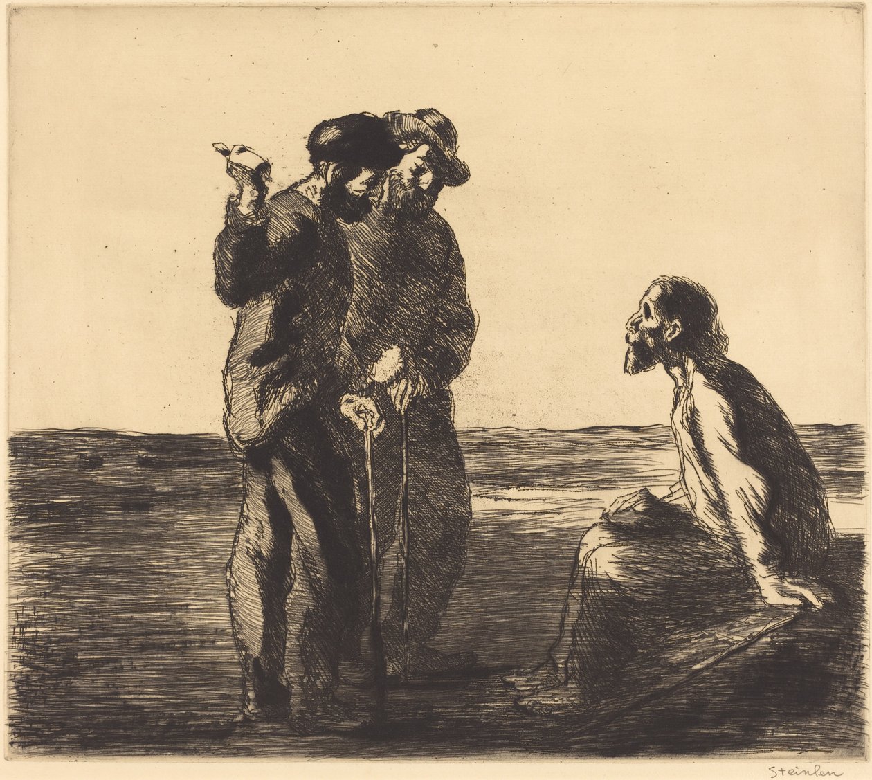 Les trois compagnons - Théophile Alexandre Steinlen