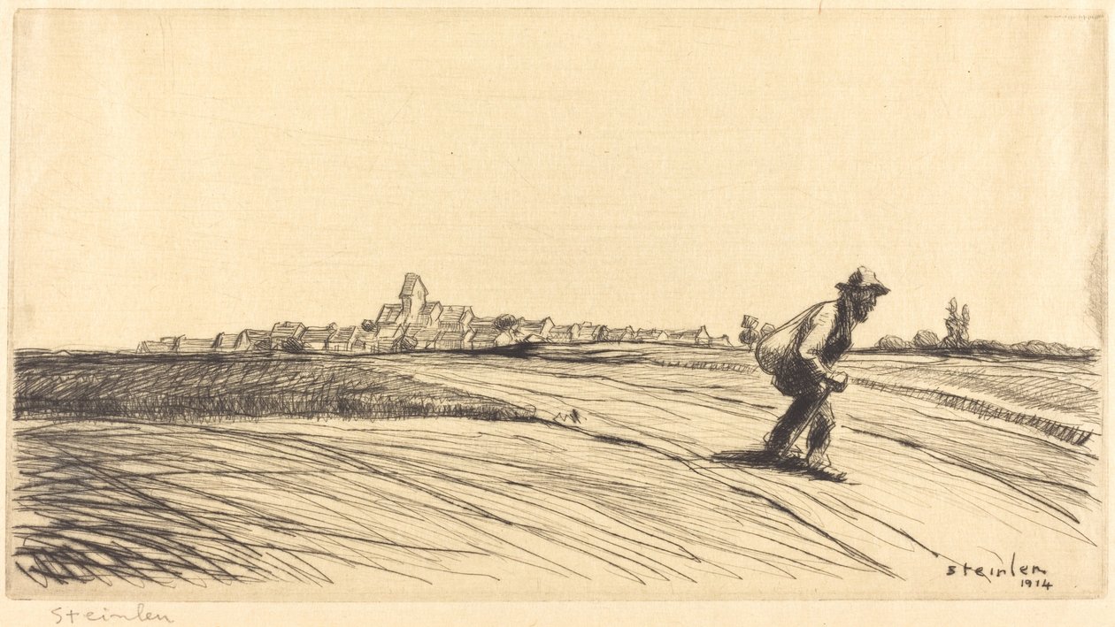 Le chemineau à la besace, 1914 - Théophile Alexandre Steinlen