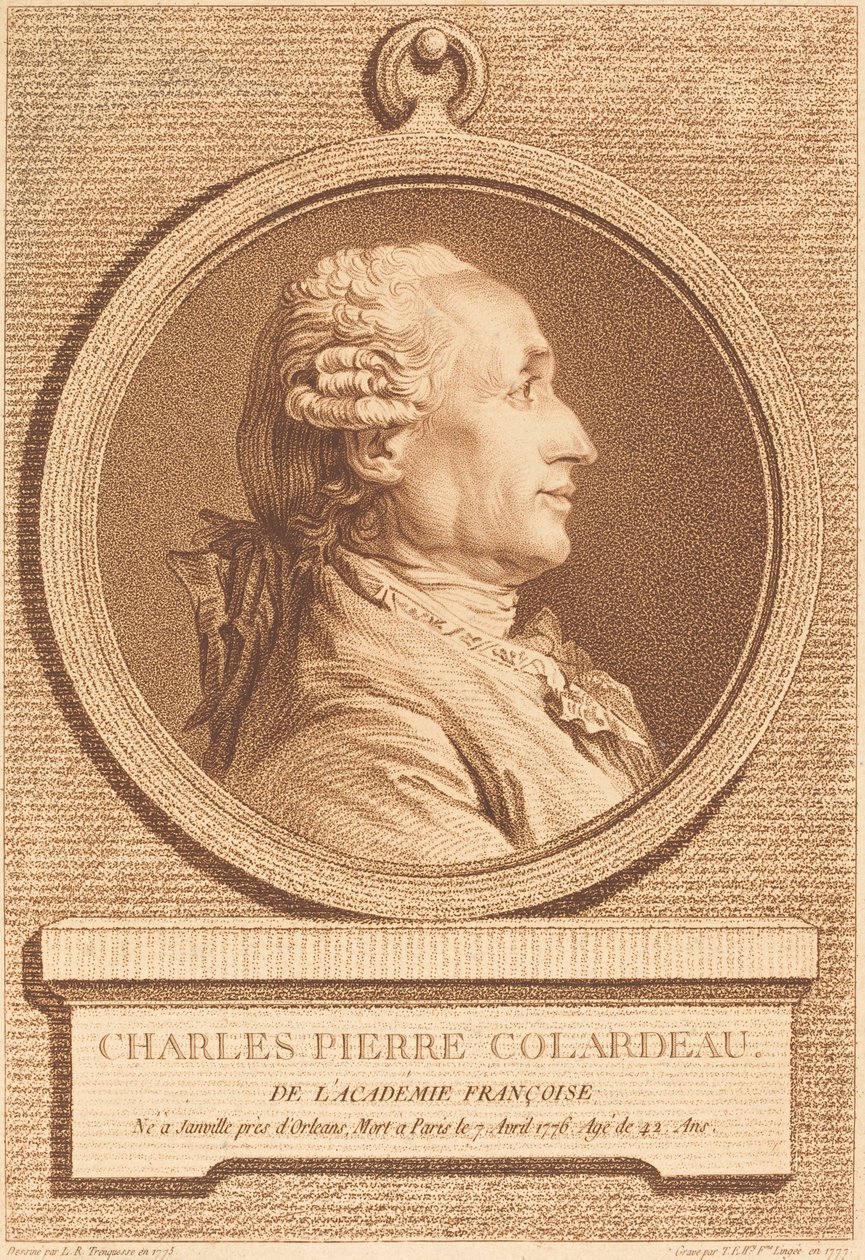 Charles Pierre Colardeau - Thérèse Éléonore Lingée after Louis Rolland Trinquesse