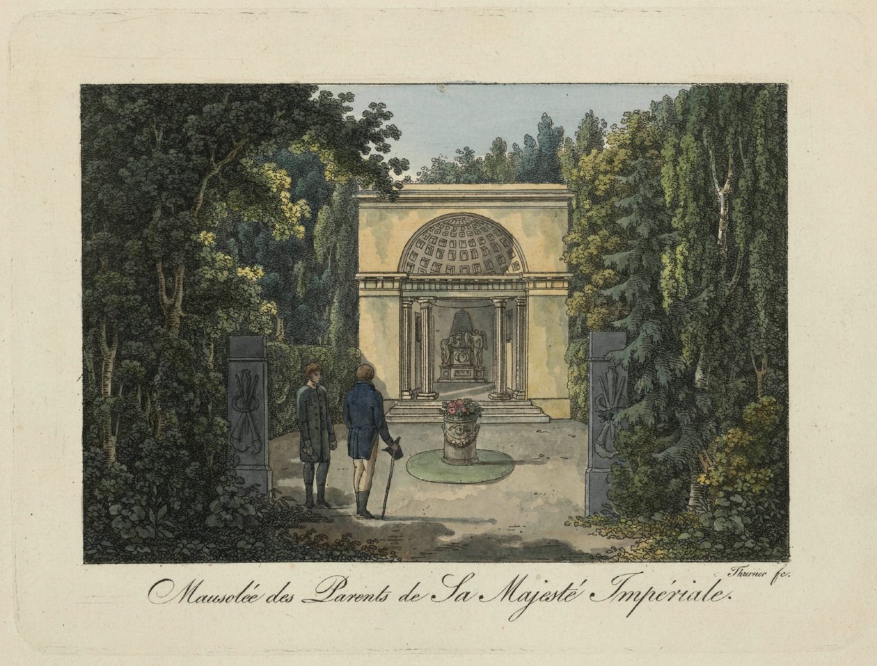 Monument aux parents dans le parc de Pavlovsk, années 1810 - Thurner