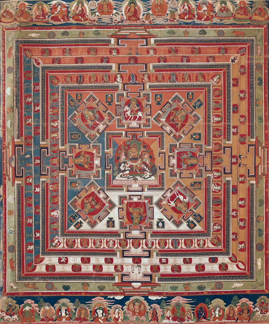 Mandala de Vaishravana - Tibetan School