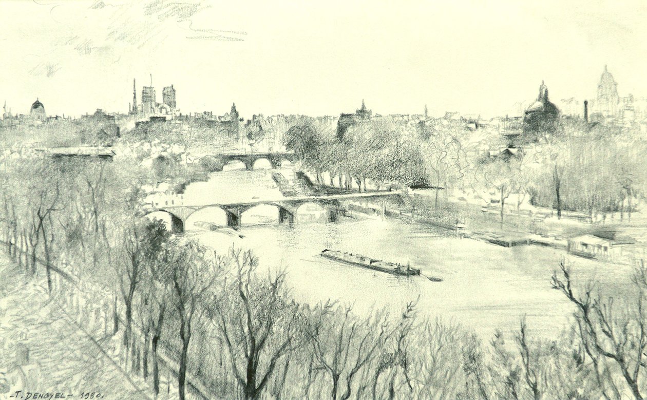La Seine à Paris - Tibor Dengyel