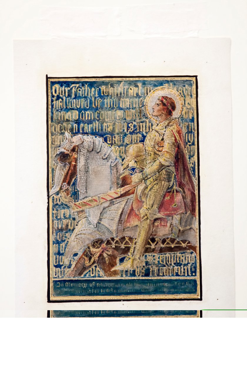 Cartoon pour le Notre Père, esquisse pour panneau de mosaïque, Ernest Whitehouse Memorial, vers 1896 - Tiffany and Company Tiffany and Company