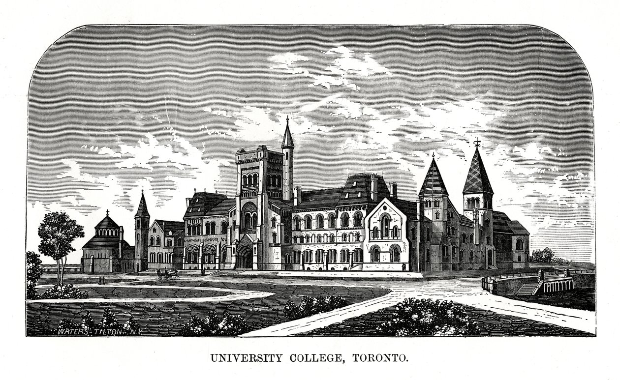 University College, Toronto, Canada, 19e siècle - Tilton Waters
