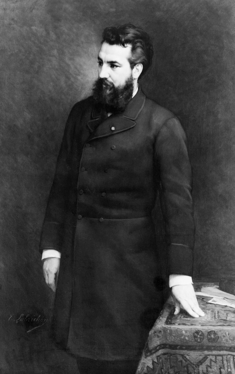 Alezander Graham Bell (peinture) - Timoleon Marie Lobrichon