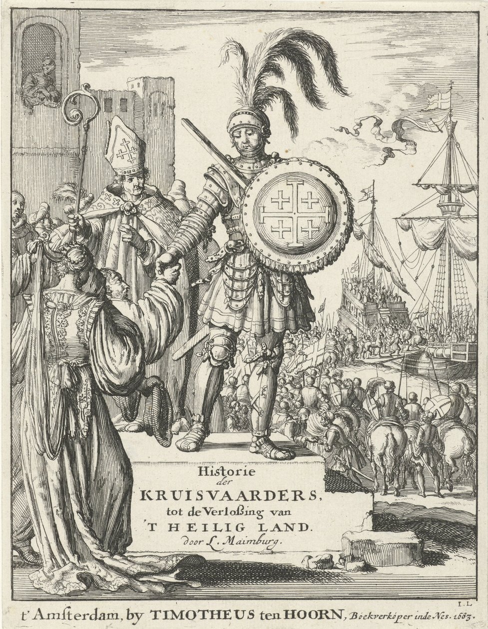 Chevalier avec les armoiries de Jérusalem De : Historie der kruisvaarders, tot de verlossing van