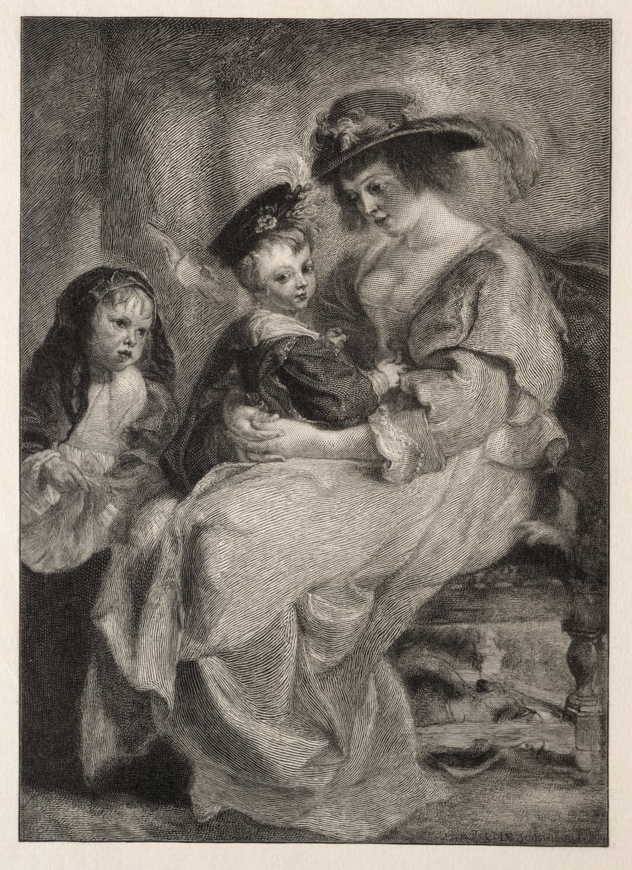 Hélène Fourment et ses enfants, 1894 - Timothy Cole