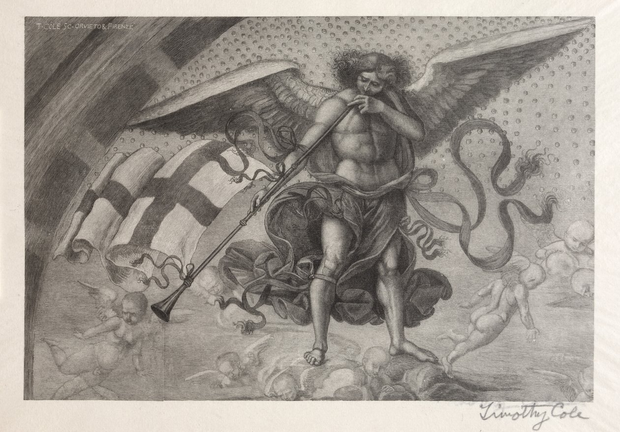 Maîtres italiens anciens : Ange sonnant de la trompette, 1888-1892 - Timothy Cole
