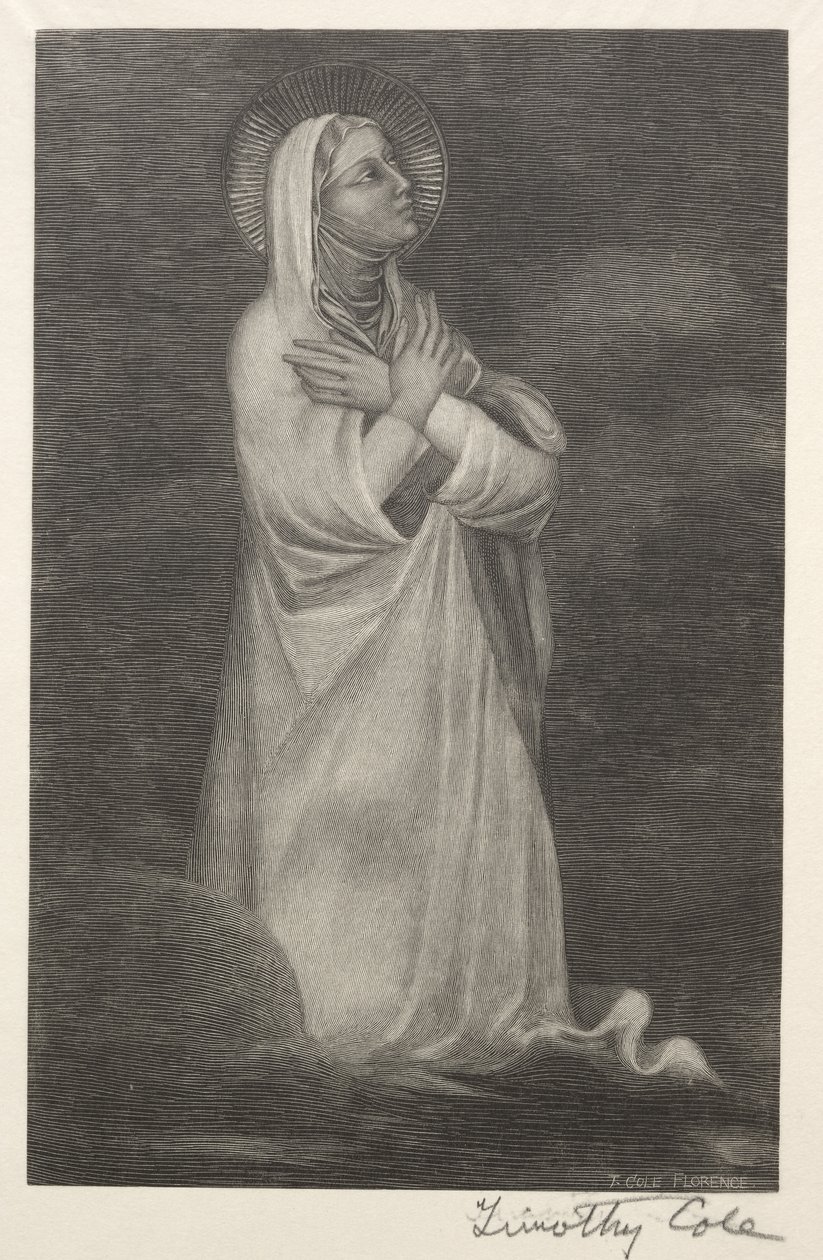 Maîtres italiens anciens : Figure de la Vierge, 1888-1892 - Timothy Cole