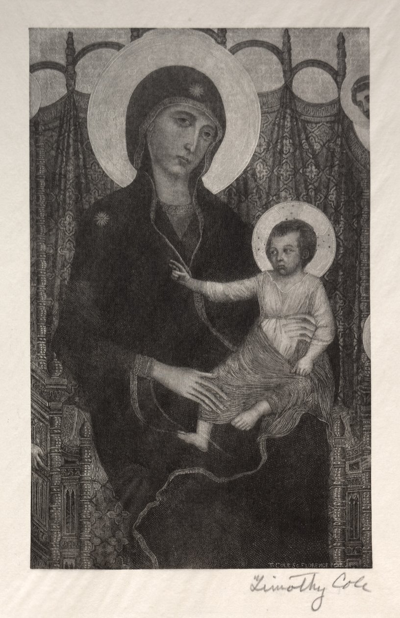 Maîtres italiens anciens : Madone et enfant, 1885 - Timothy Cole