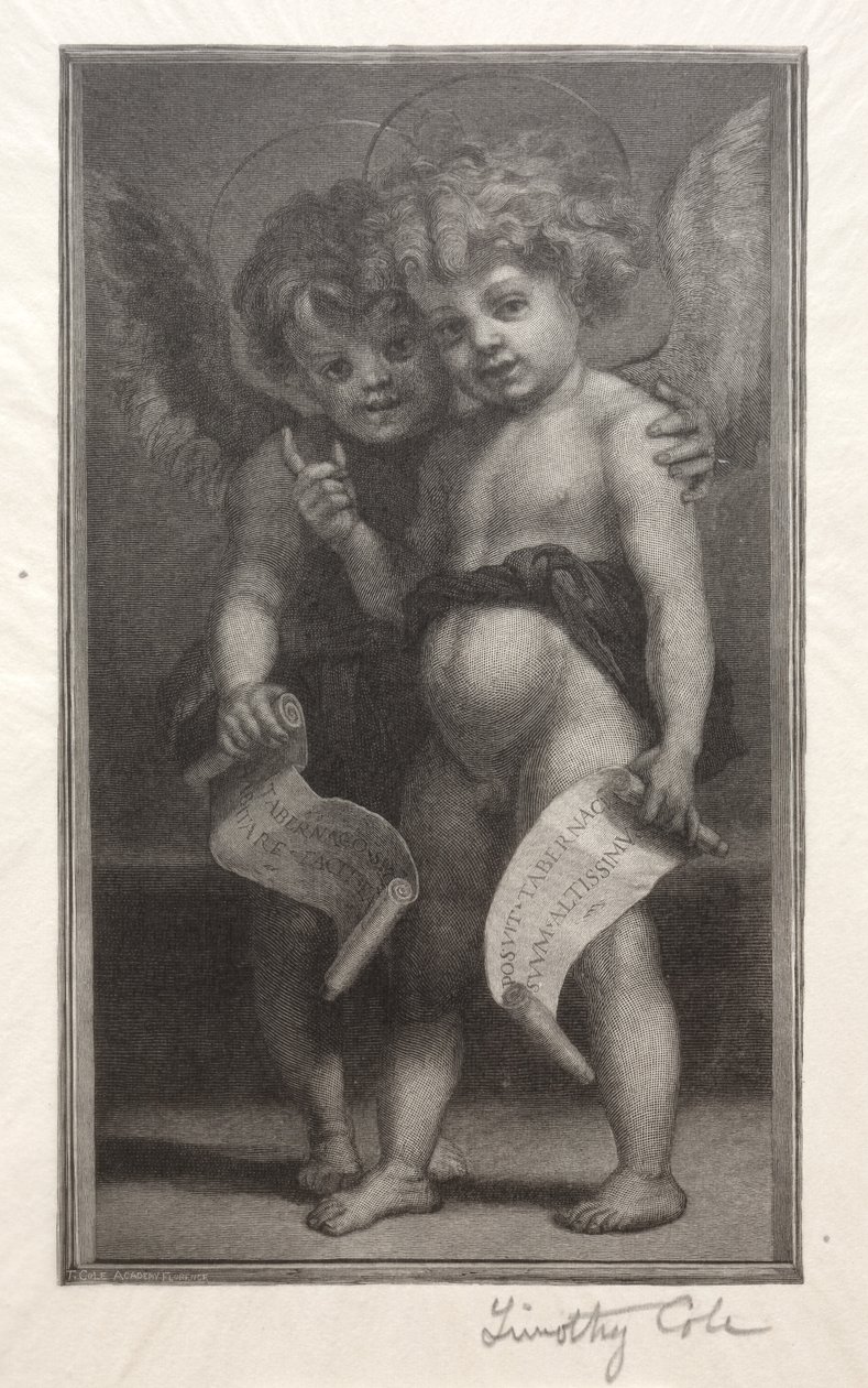 Vieux maîtres italiens : Deux anges enfants - Timothy Cole