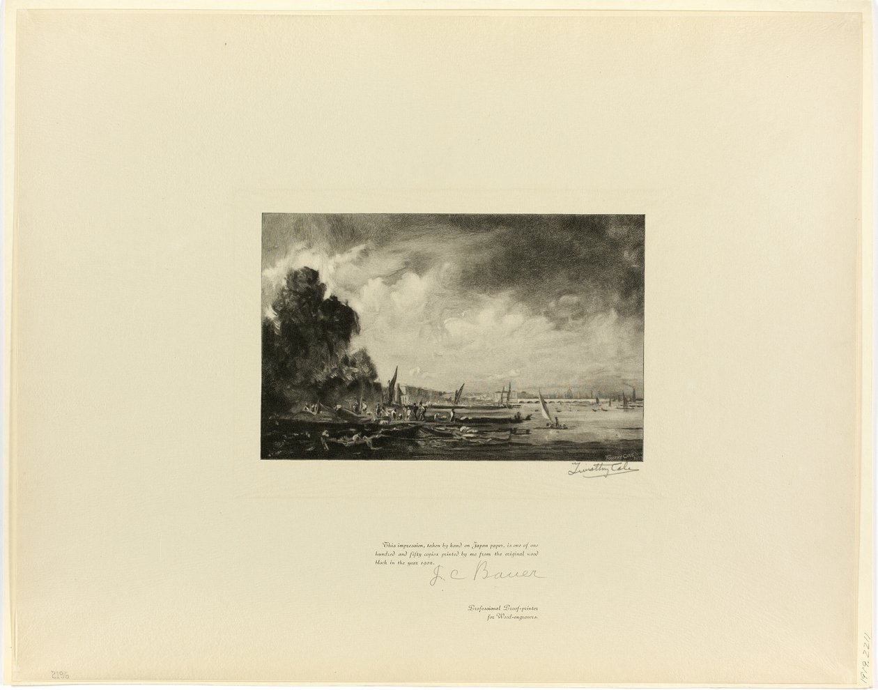 Pont de Waterloo (une esquisse), de Old English Masters - Timothy Cole