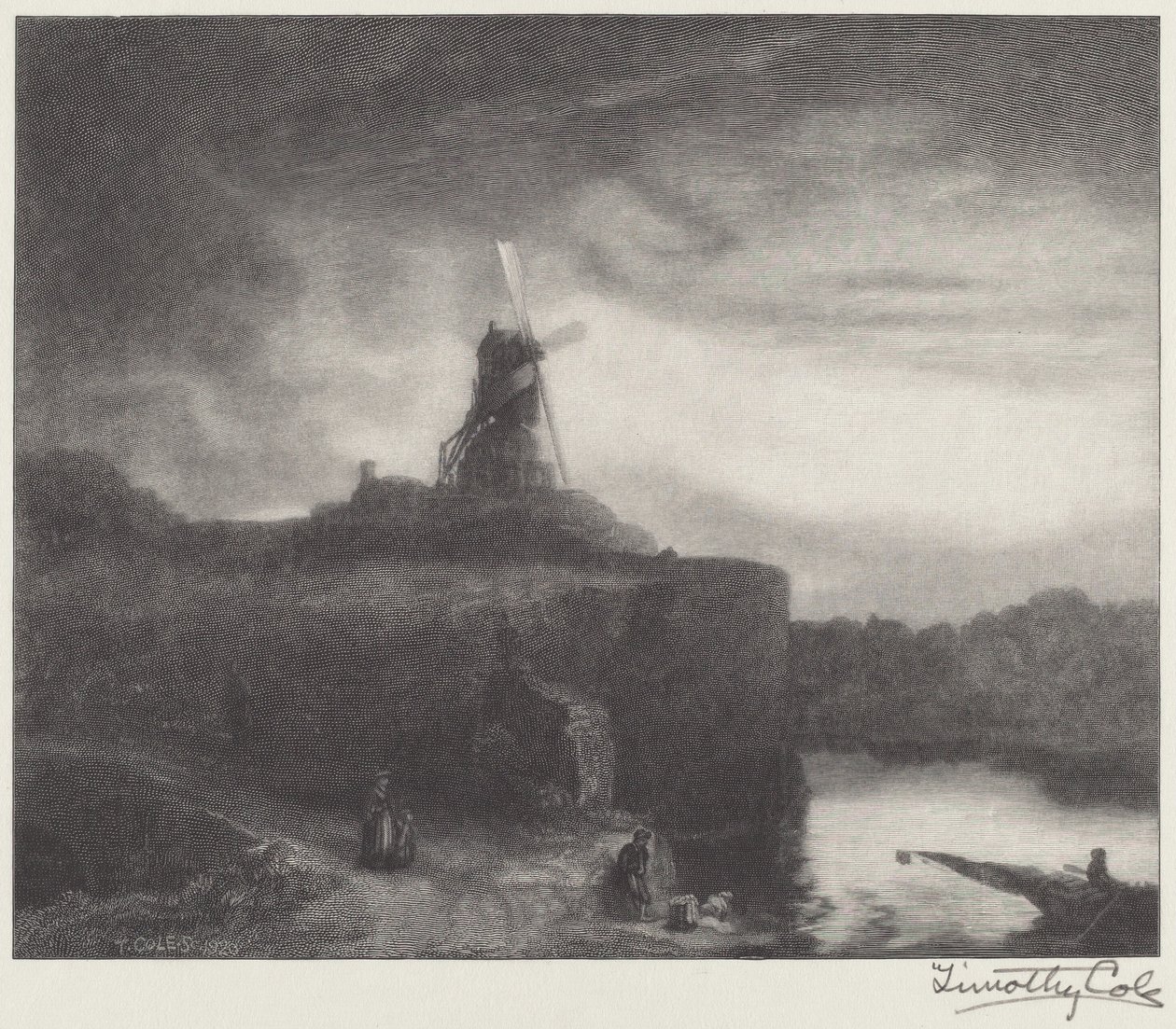 Le moulin - Timothy Cole after Rembrandt van Rijn