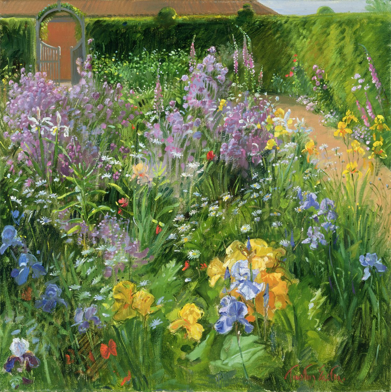 Giroflée, digitales et iris, 2000 - Timothy Easton