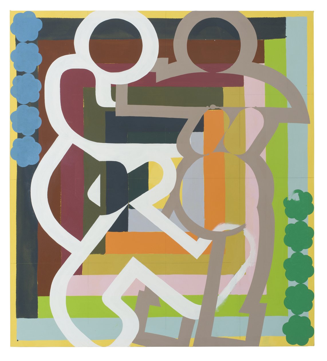 Cabane en rondins, 2023 (latex sur toile) - Timothy Gierschick II