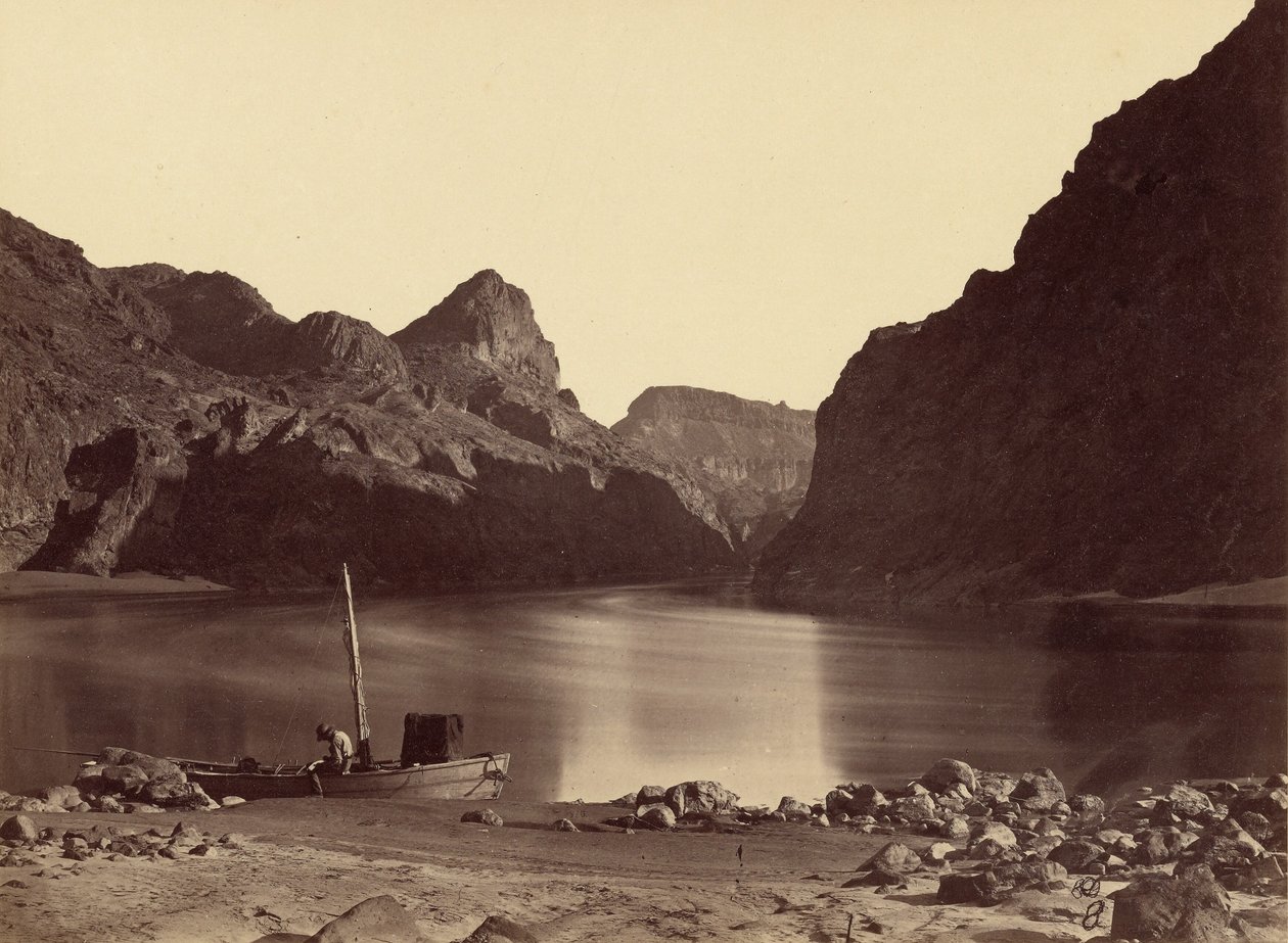 Black Cañon, fleuve Colorado, depuis le camp 8, en regardant vers le haut - Timothy H. OSullivan