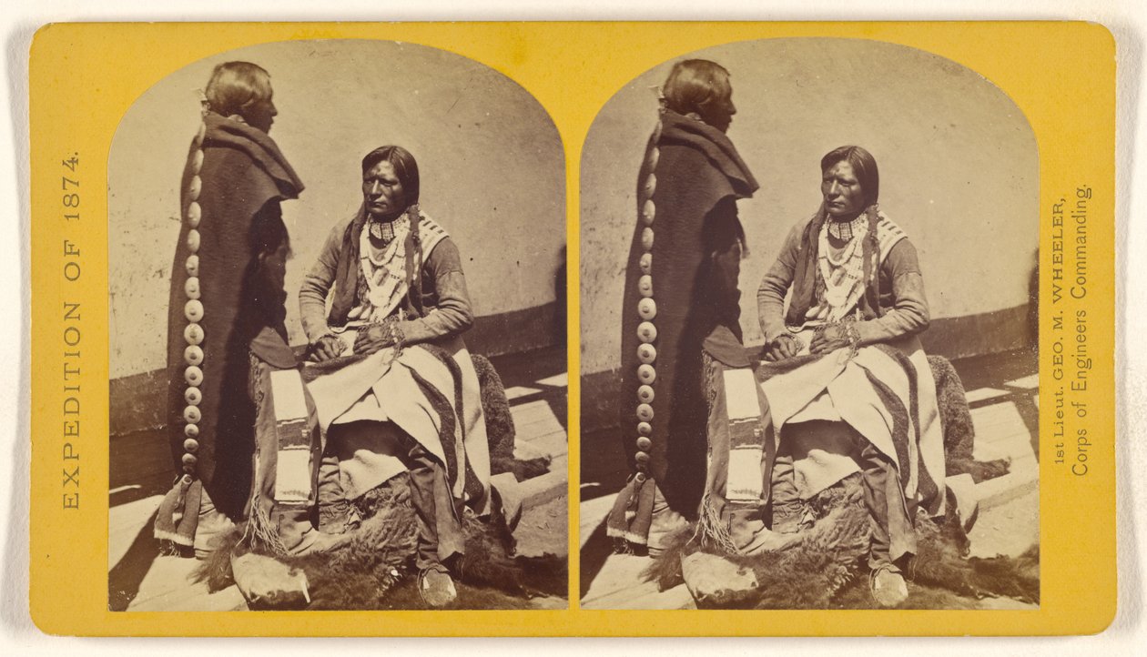 Guerriers ute de la bande Kah-poh-teh, nord du Nouveau-Mexique, en «grand costume». - Timothy H. O