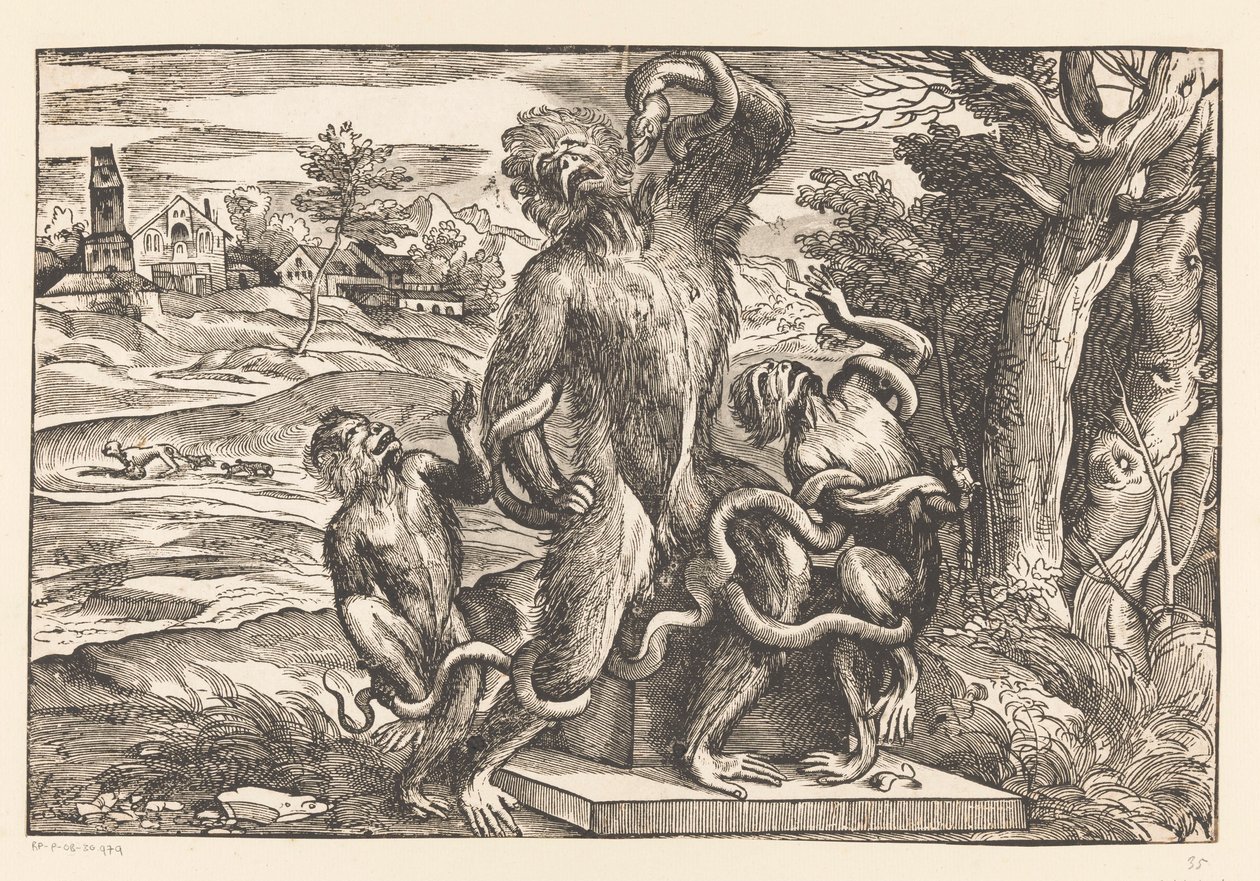 Caricature du groupe Laocoon - Titiaan
