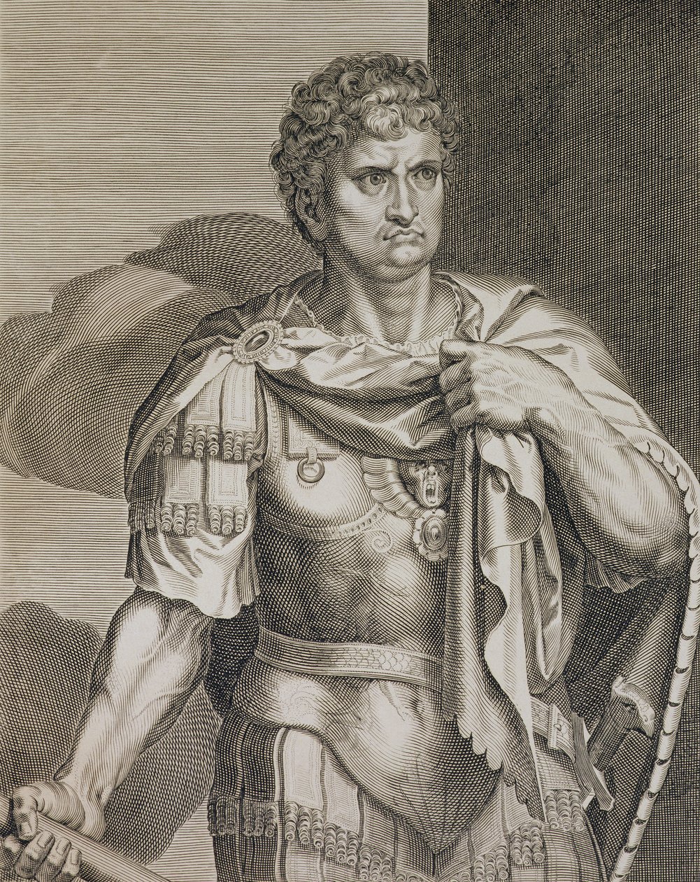 Néron Claude César Empereur de Rome 54-68 après J.-C. gravé par Aegidius Sadeler (1570-1629) - Tiziano Vecelli
