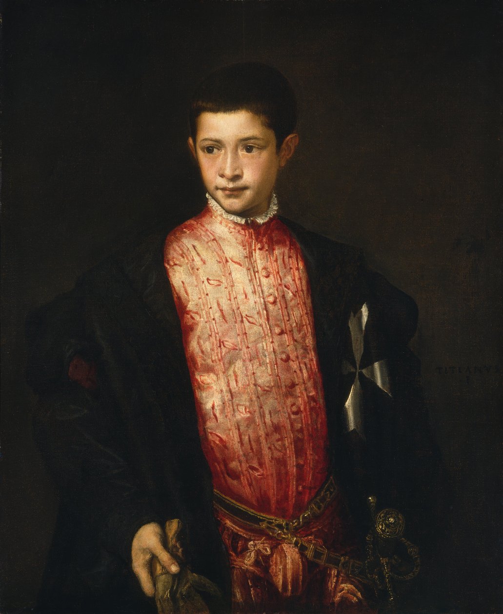 Portrait de Ranuccio Farnese - Tiziano Vecelli