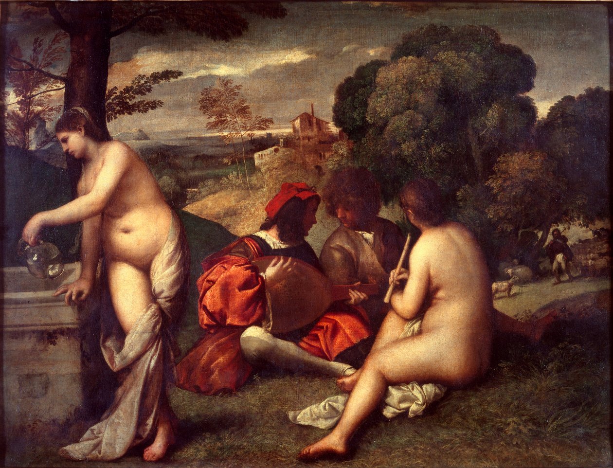 Le concert pastoral, vers 1509 - Titian (c.1488 1576) (attr. to)