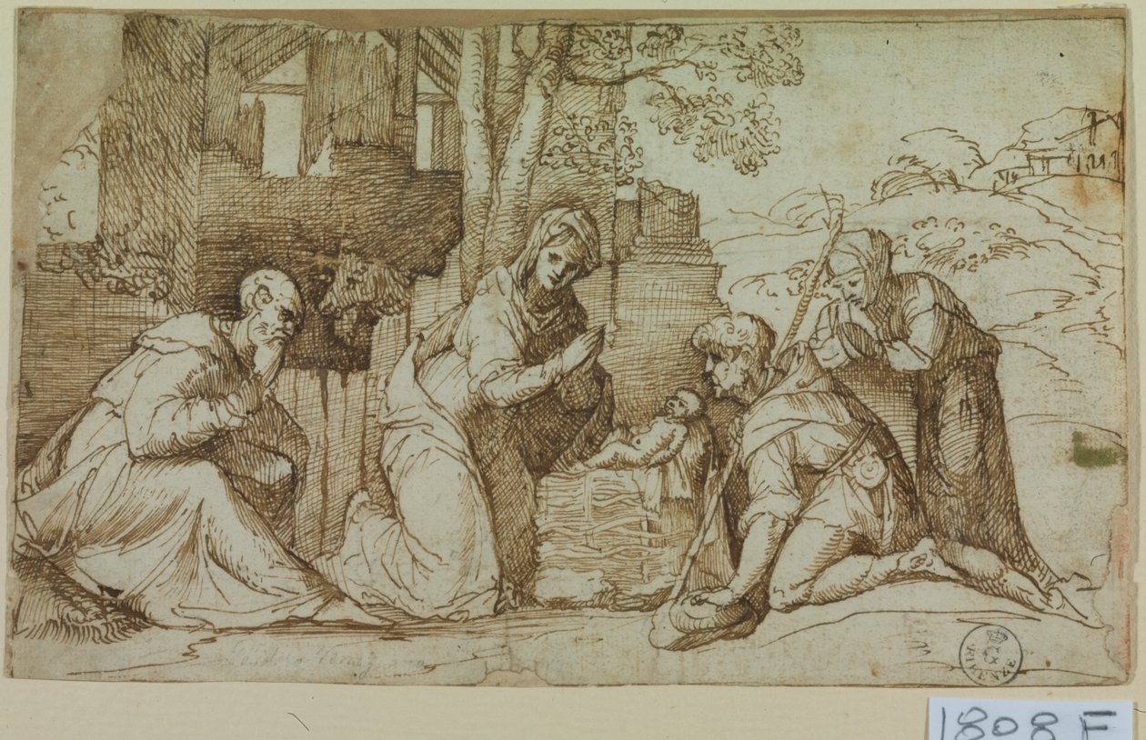 Adoration des bergers - Titian (c.1488 1576)