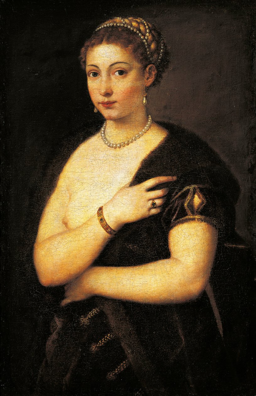 Jeune fille en fourrure - Titian (c.1488 1576)