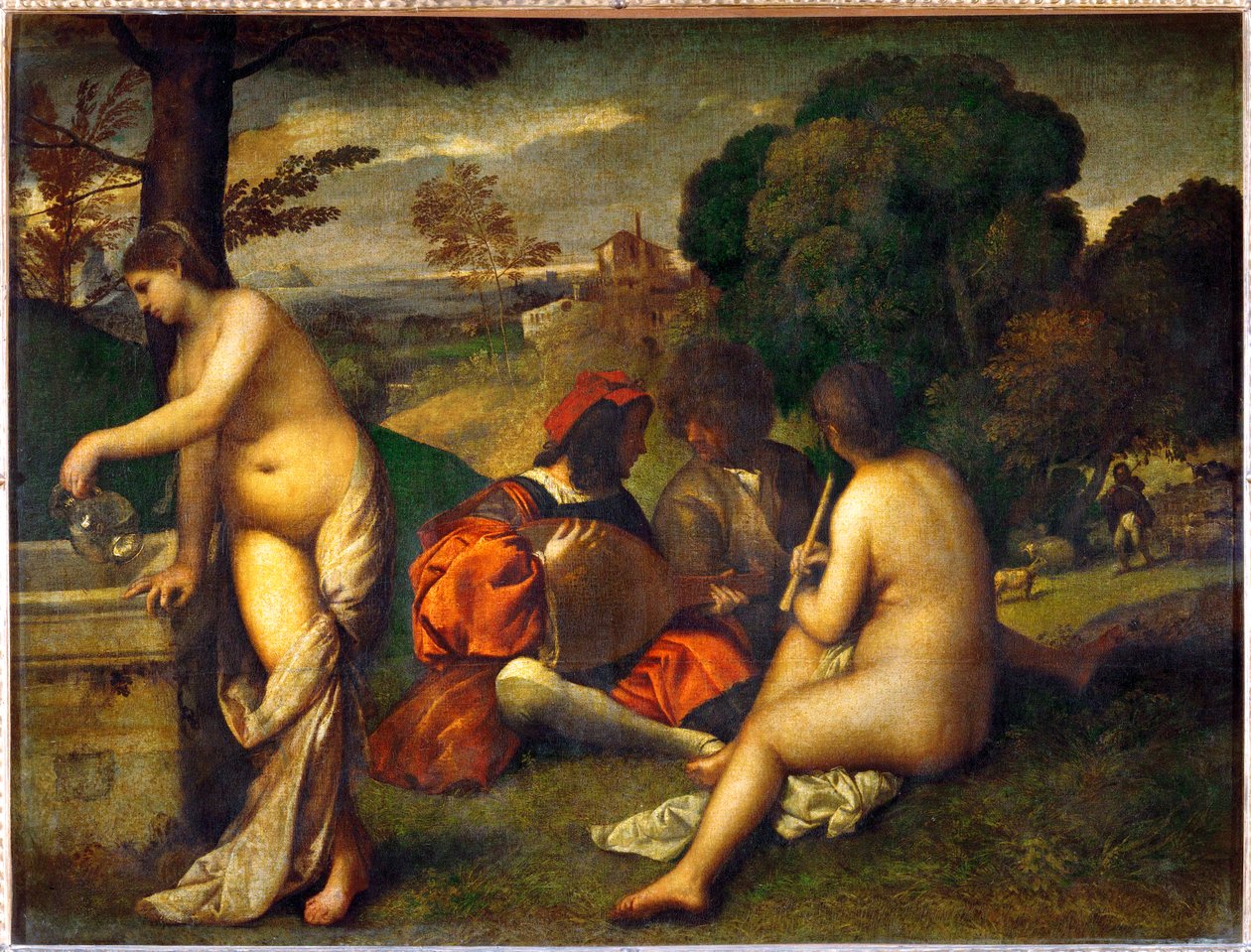 Le concert champetre - An open-air concert ... - Titian (c.1488 1576)