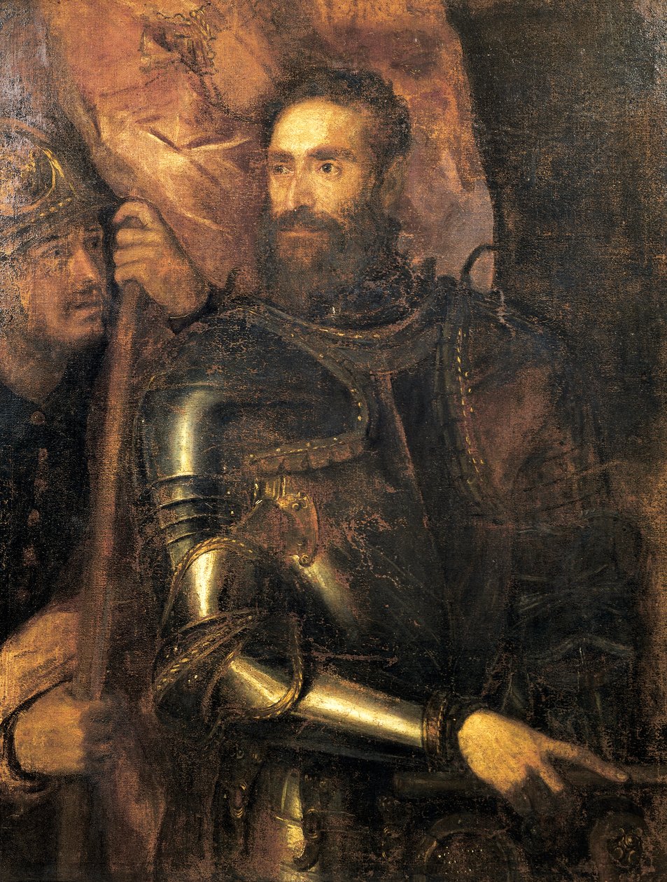 Portrait de Pierluigi Farnese en armure - Titian (c.1488 1576)