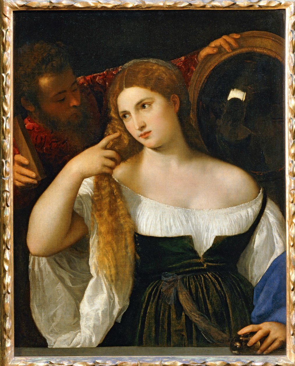 La fille et le miroir ... - Titian (c.1488-1576)
