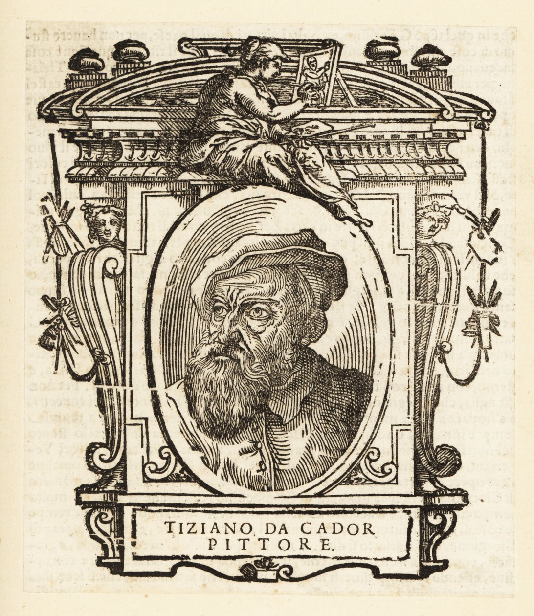 Portrait de Titien - Titian (c.1488-1576) (after)