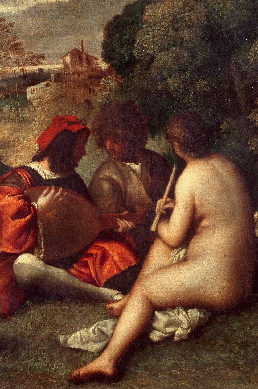 Le concert champêtre (détail) - Titian (c.1488 1576) (attr. to)